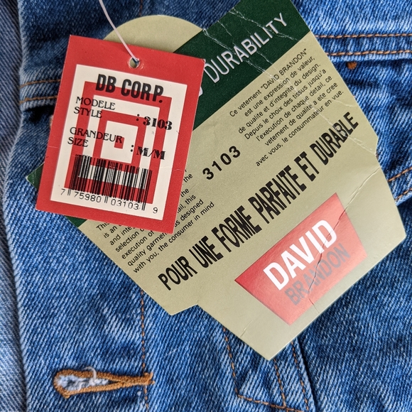 NWT David Brandon Jean Jacket - Picture 4 of 10
